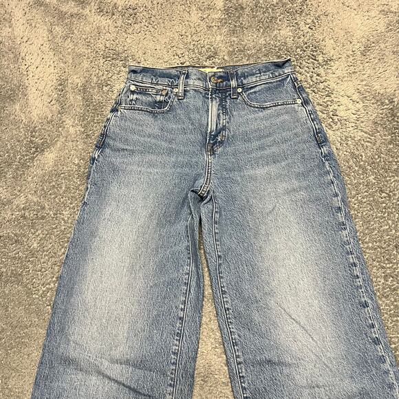 Madewell Jeans Womens 26 (28x29) Perfect Vintage Wide Leg High Rise - Picture 2 of 10